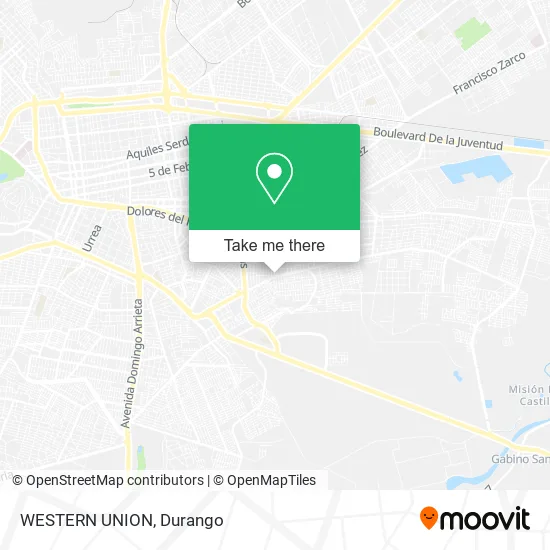 Mapa de WESTERN UNION