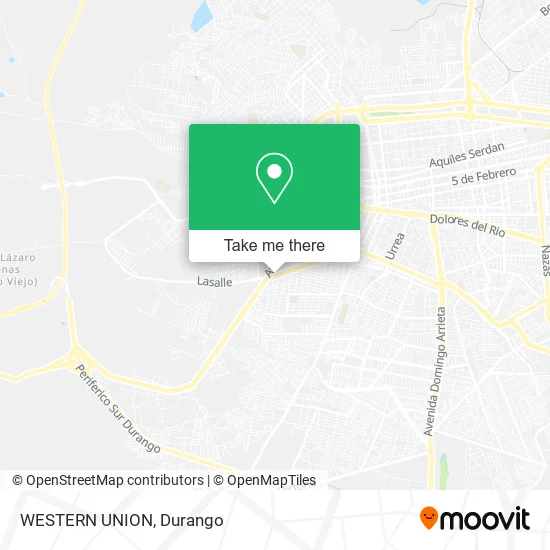 WESTERN UNION map