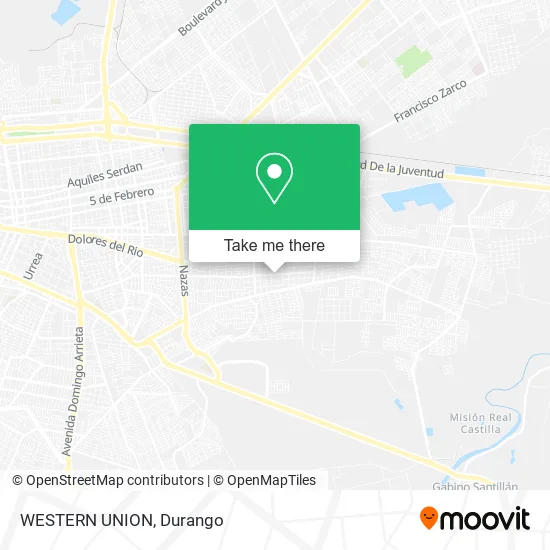 Mapa de WESTERN UNION