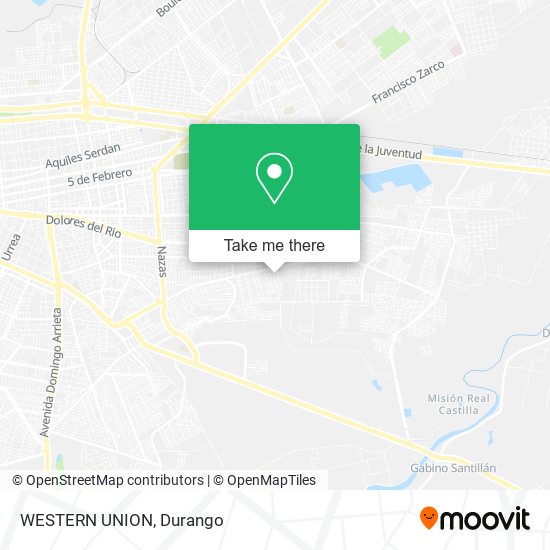 Mapa de WESTERN UNION