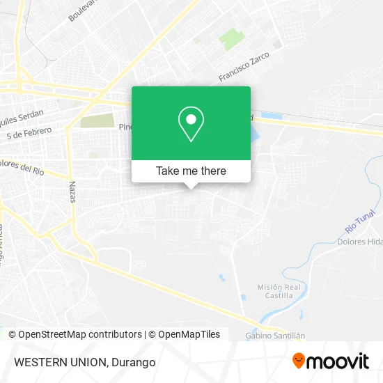 Mapa de WESTERN UNION