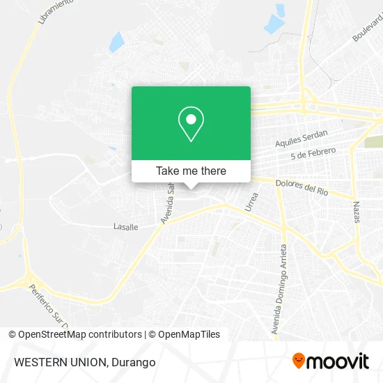 Mapa de WESTERN UNION
