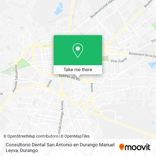Consultorio Dental San Antonio en Durango Manuel Leyva map