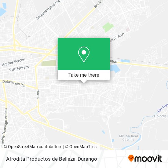 Afrodita Productos de Belleza map