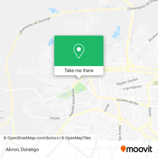 Mapa de Akron