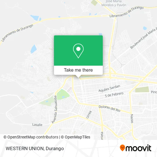 Mapa de WESTERN UNION