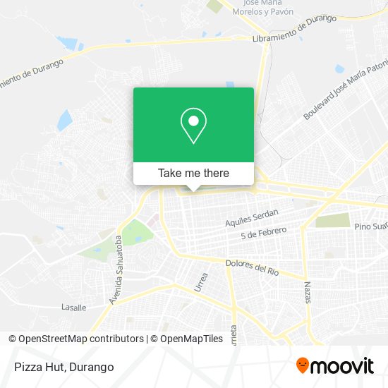 Pizza Hut map