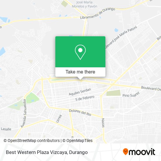 Best Western Plaza Vizcaya map