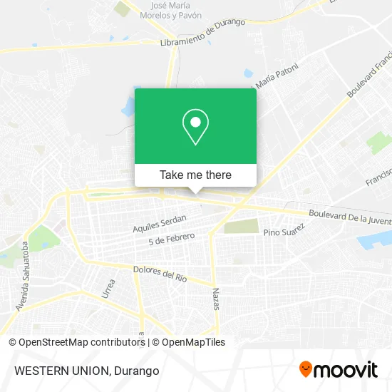 Mapa de WESTERN UNION