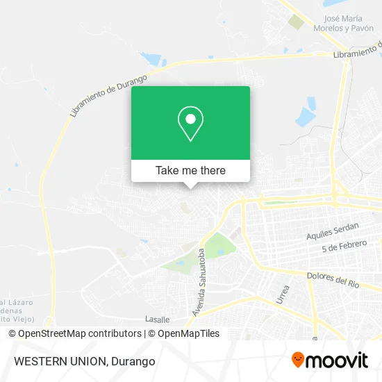 Mapa de WESTERN UNION