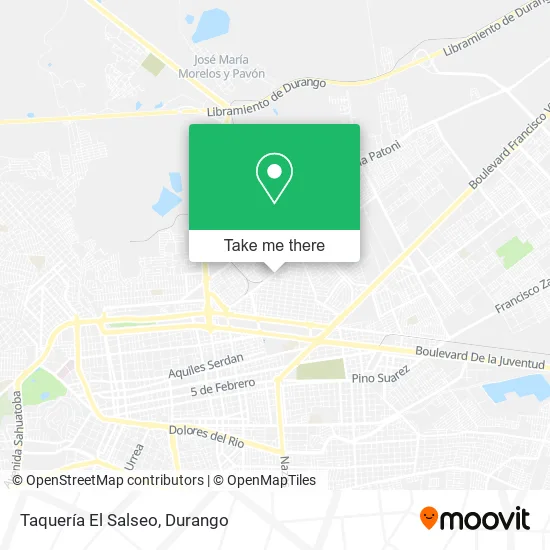 Mapa de Taquería El Salseo
