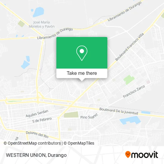 Mapa de WESTERN UNION