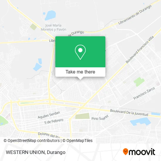 Mapa de WESTERN UNION
