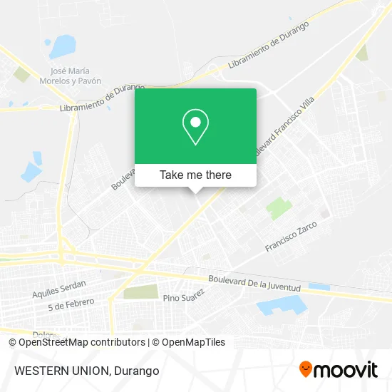 WESTERN UNION map