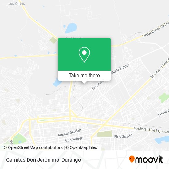 Carnitas Don Jerónimo map