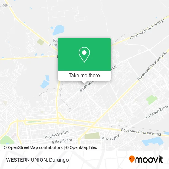 Mapa de WESTERN UNION