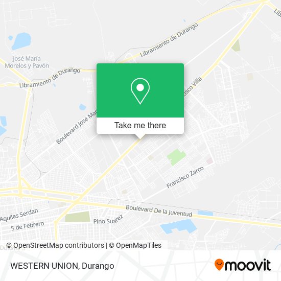 Mapa de WESTERN UNION