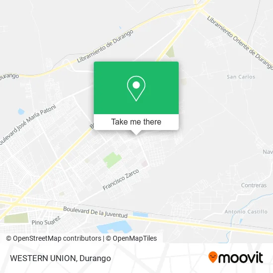 Mapa de WESTERN UNION