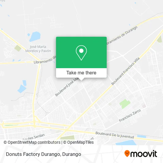 Donuts Factory Durango map