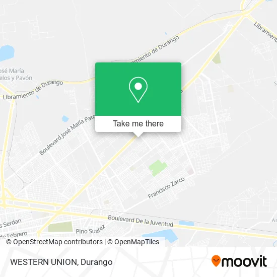 Mapa de WESTERN UNION