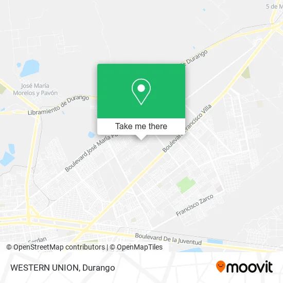 WESTERN UNION map