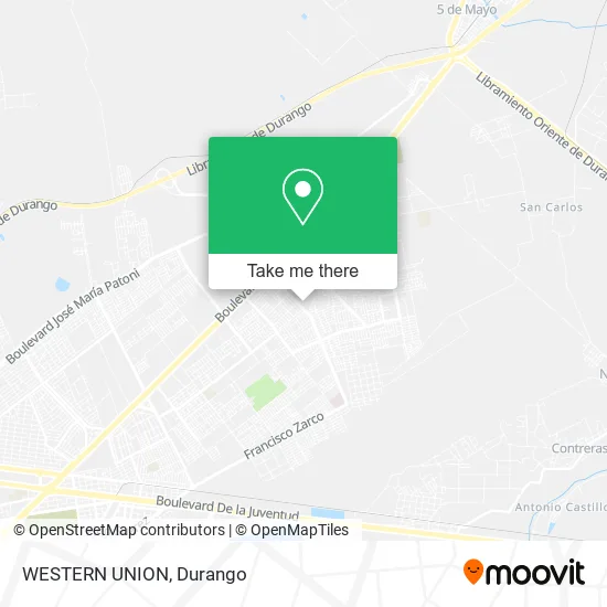 WESTERN UNION map