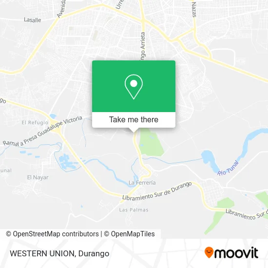 Mapa de WESTERN UNION