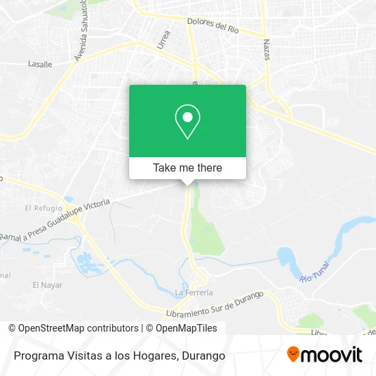 Mapa de Programa Visitas a los Hogares