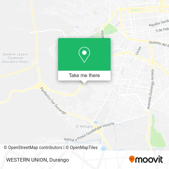 Mapa de WESTERN UNION
