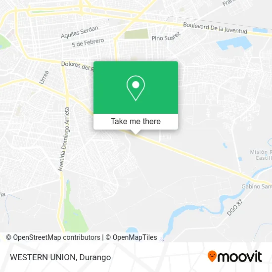 Mapa de WESTERN UNION