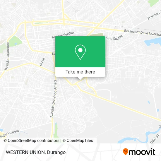 Mapa de WESTERN UNION