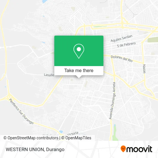Mapa de WESTERN UNION
