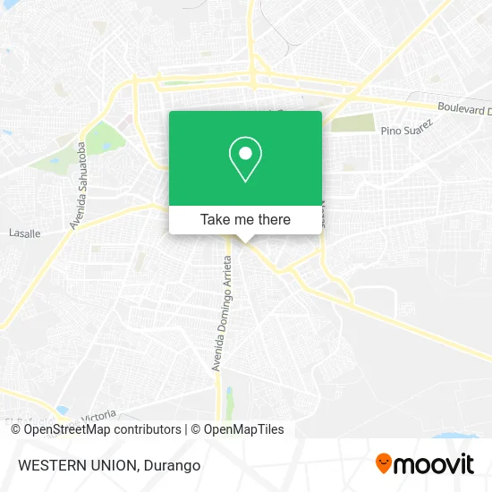 WESTERN UNION map
