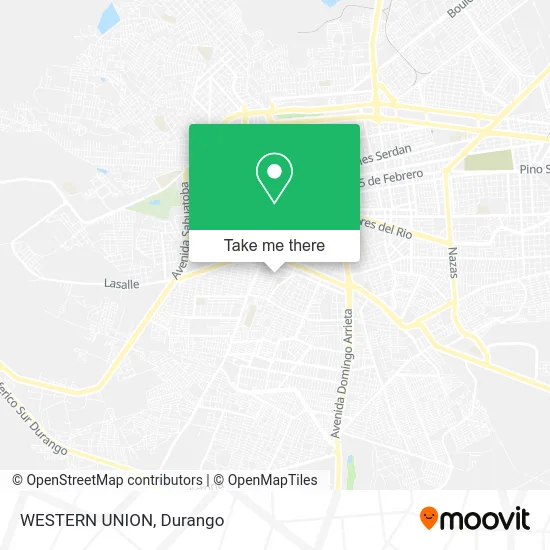 Mapa de WESTERN UNION