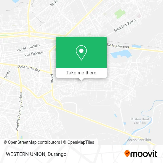 Mapa de WESTERN UNION