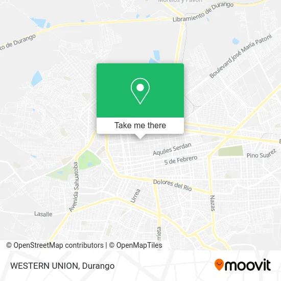 Mapa de WESTERN UNION