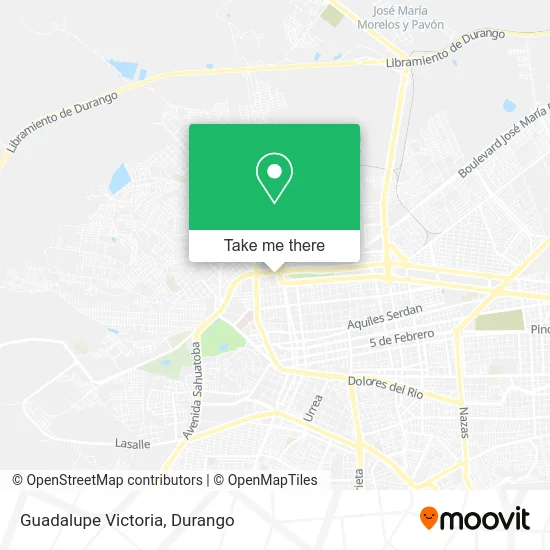 Mapa de Guadalupe Victoria