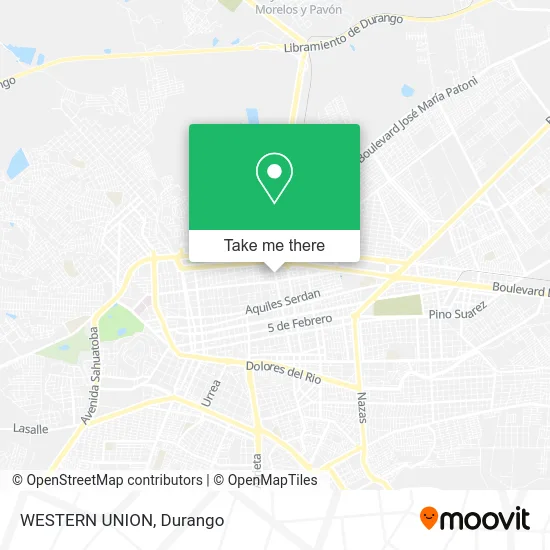 Mapa de WESTERN UNION