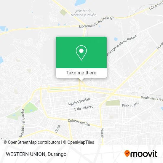 Mapa de WESTERN UNION