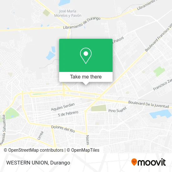 WESTERN UNION map