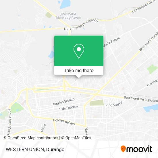 Mapa de WESTERN UNION