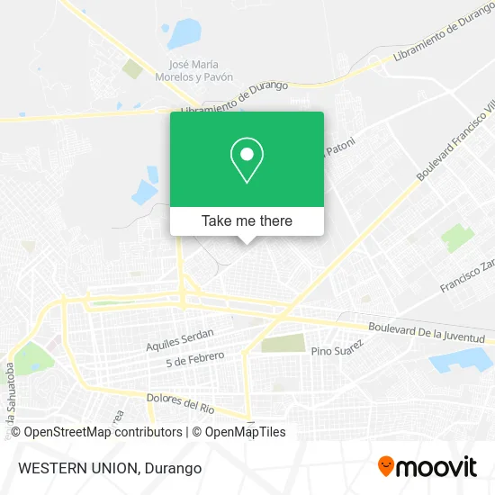 Mapa de WESTERN UNION