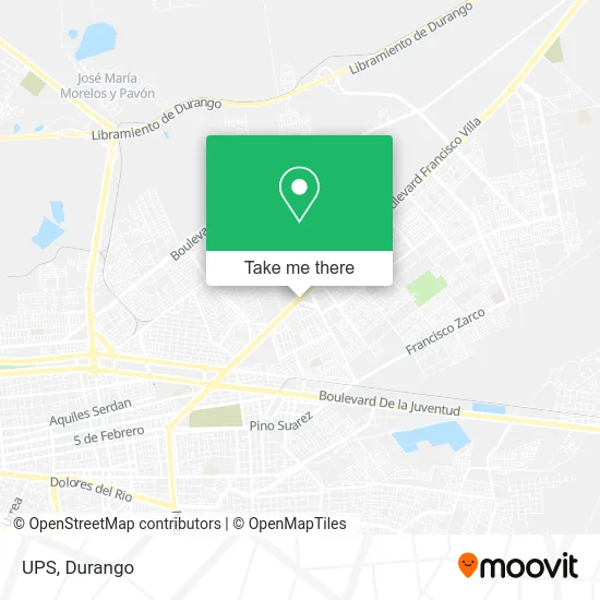 UPS map