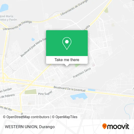 Mapa de WESTERN UNION