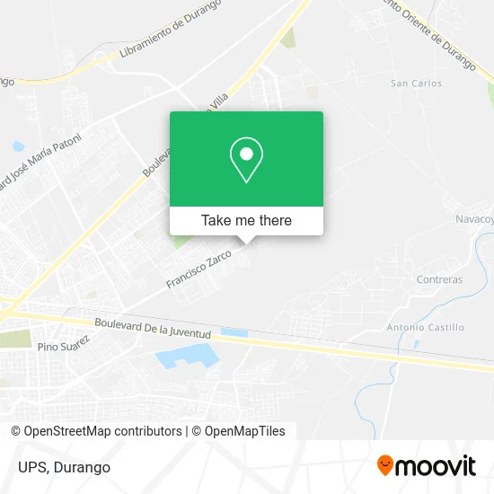 UPS map