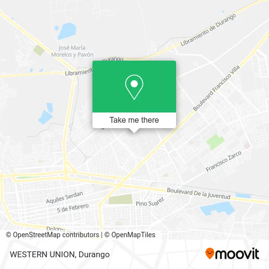 Mapa de WESTERN UNION