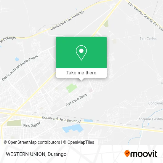 Mapa de WESTERN UNION