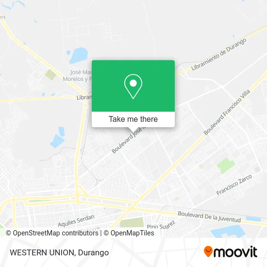 Mapa de WESTERN UNION