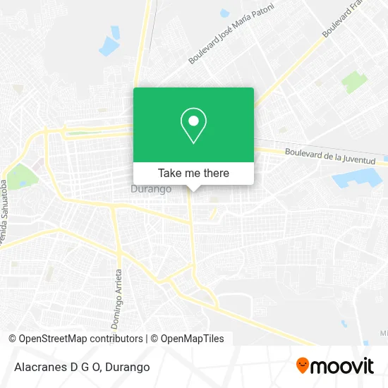Alacranes D G O map
