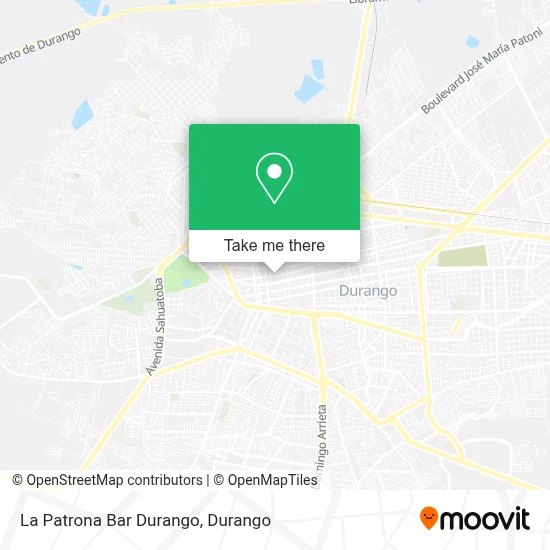 La Patrona Bar Durango map